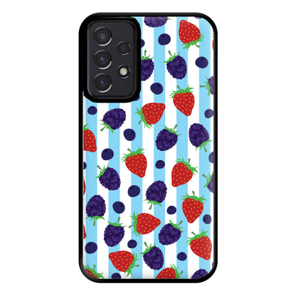 Stripes And Berries Phone Case for Galaxy A52 / A52s