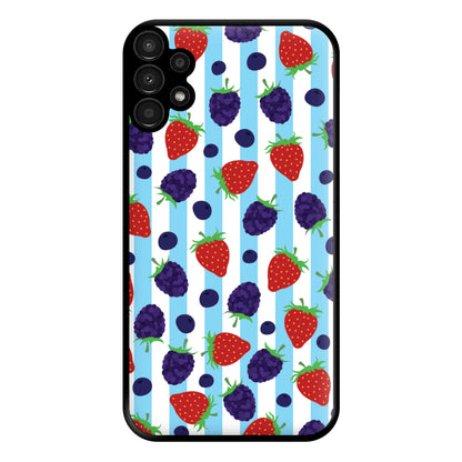 Stripes And Berries Phone Case for Galaxy A13