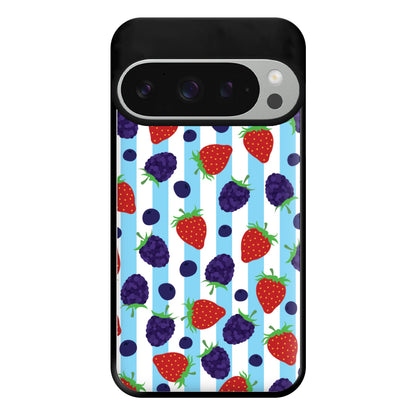 Stripes And Berries Phone Case for Google Pixel 9 Pro XL