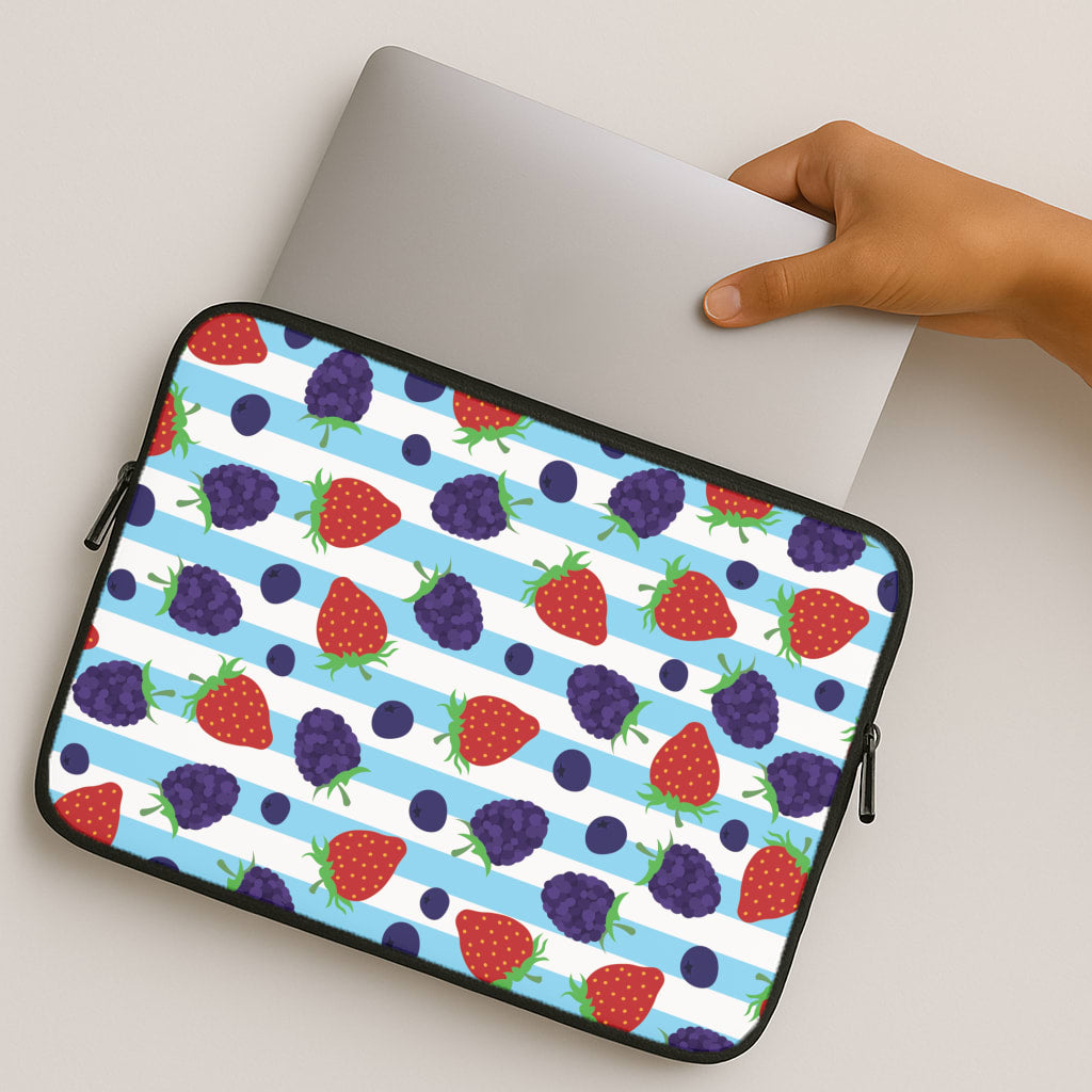 Stripes And Berries MacBook Case