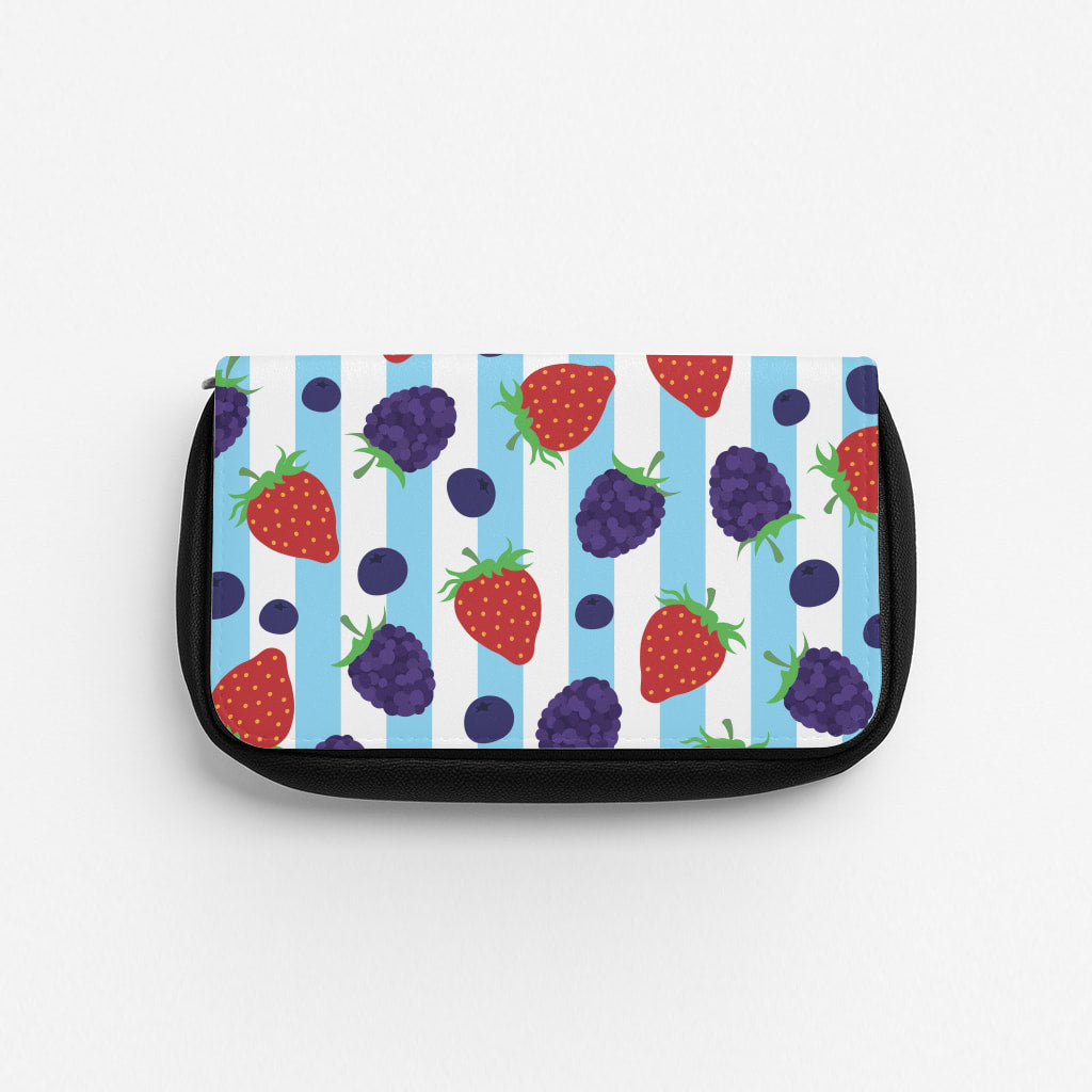 Stripes And Berries Pencil Case