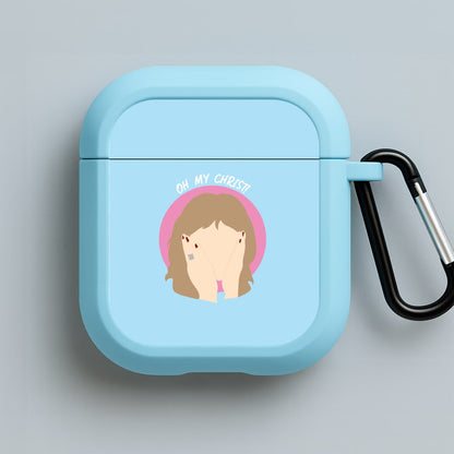 Oh My Christ! Blue AirPods Case