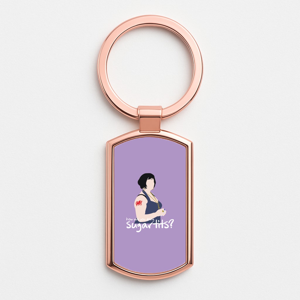 How You Doing? Rose Gold Keyring