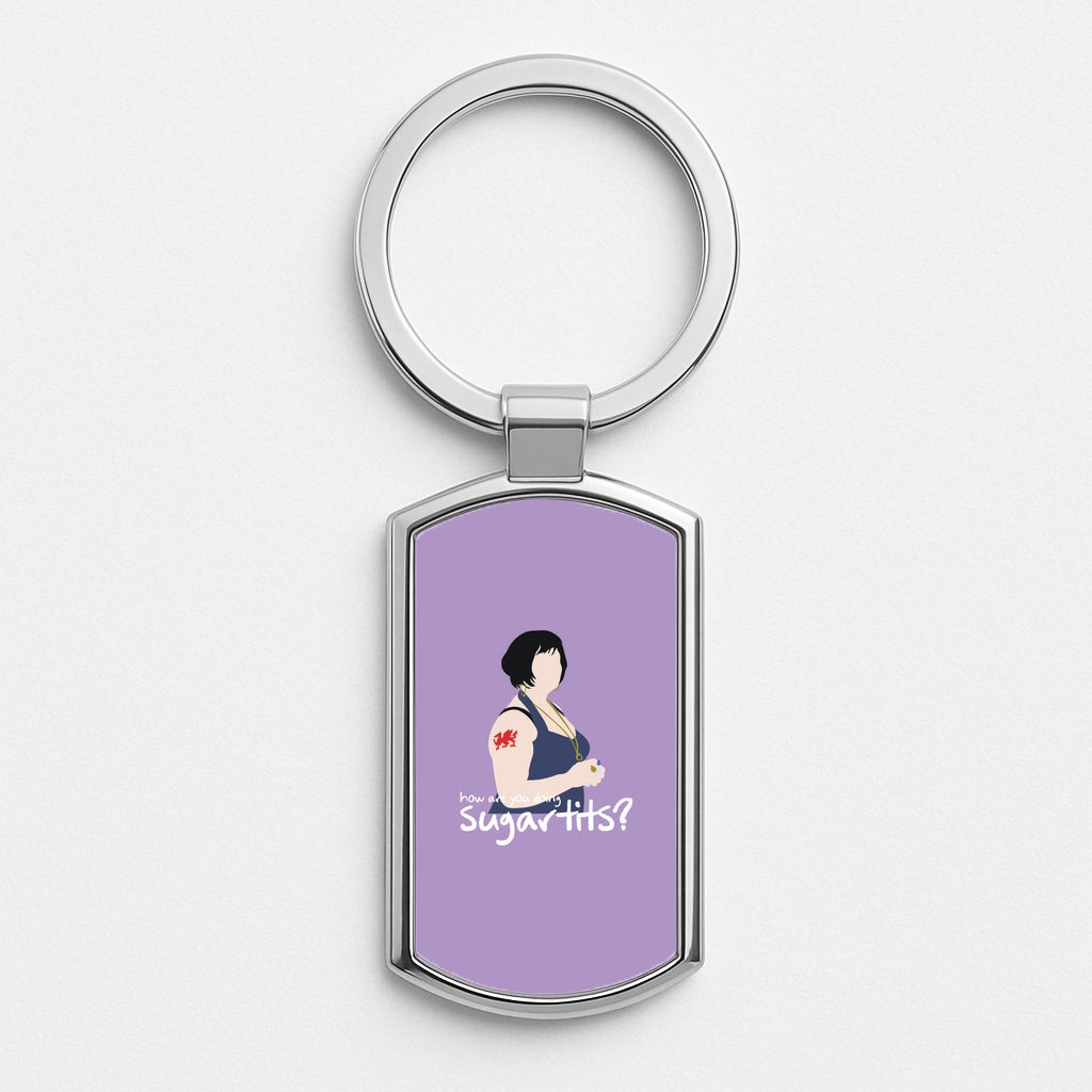 How You Doing? Silver Keyring