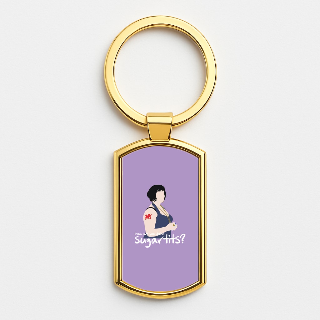 How You Doing? Gold Keyring