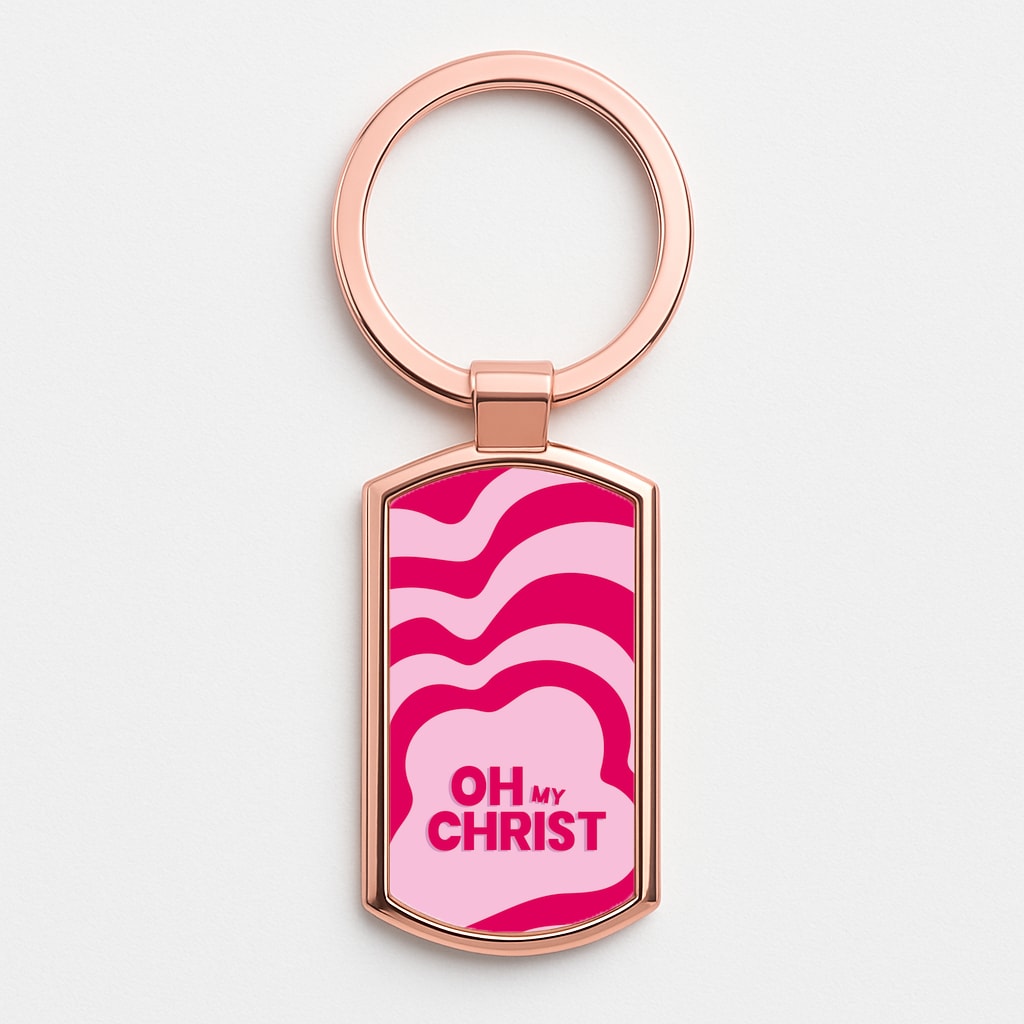 Oh My Rose Gold Keyring