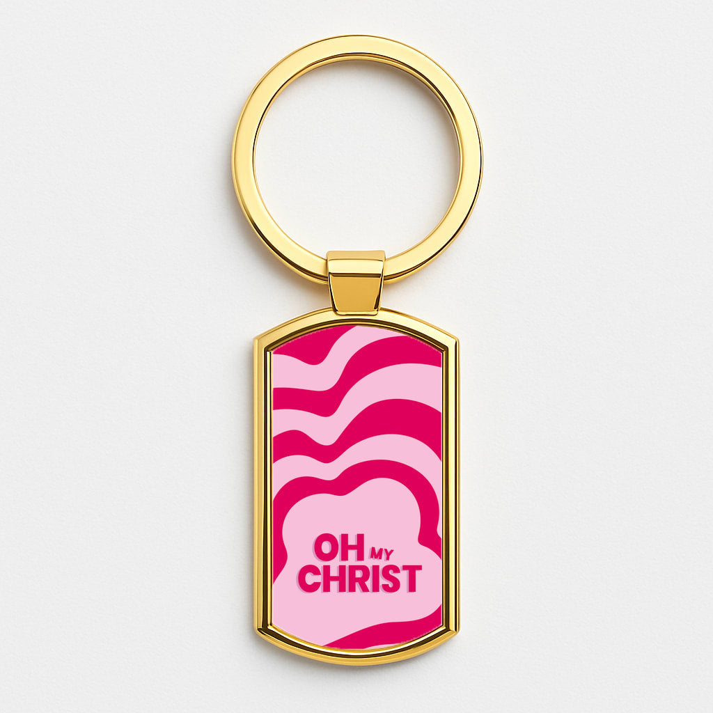 Oh My Gold Keyring