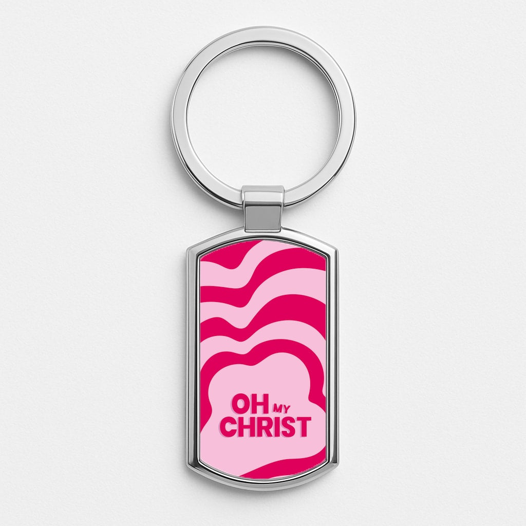Oh My Silver Keyring