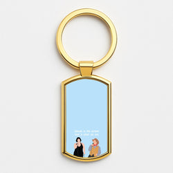 Singing Gold Keyring