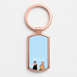 Singing Rose Gold Keyring