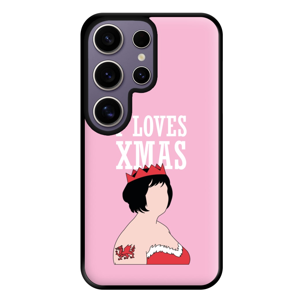 I Love Xmas Phone Case for Galaxy S25 Ultra