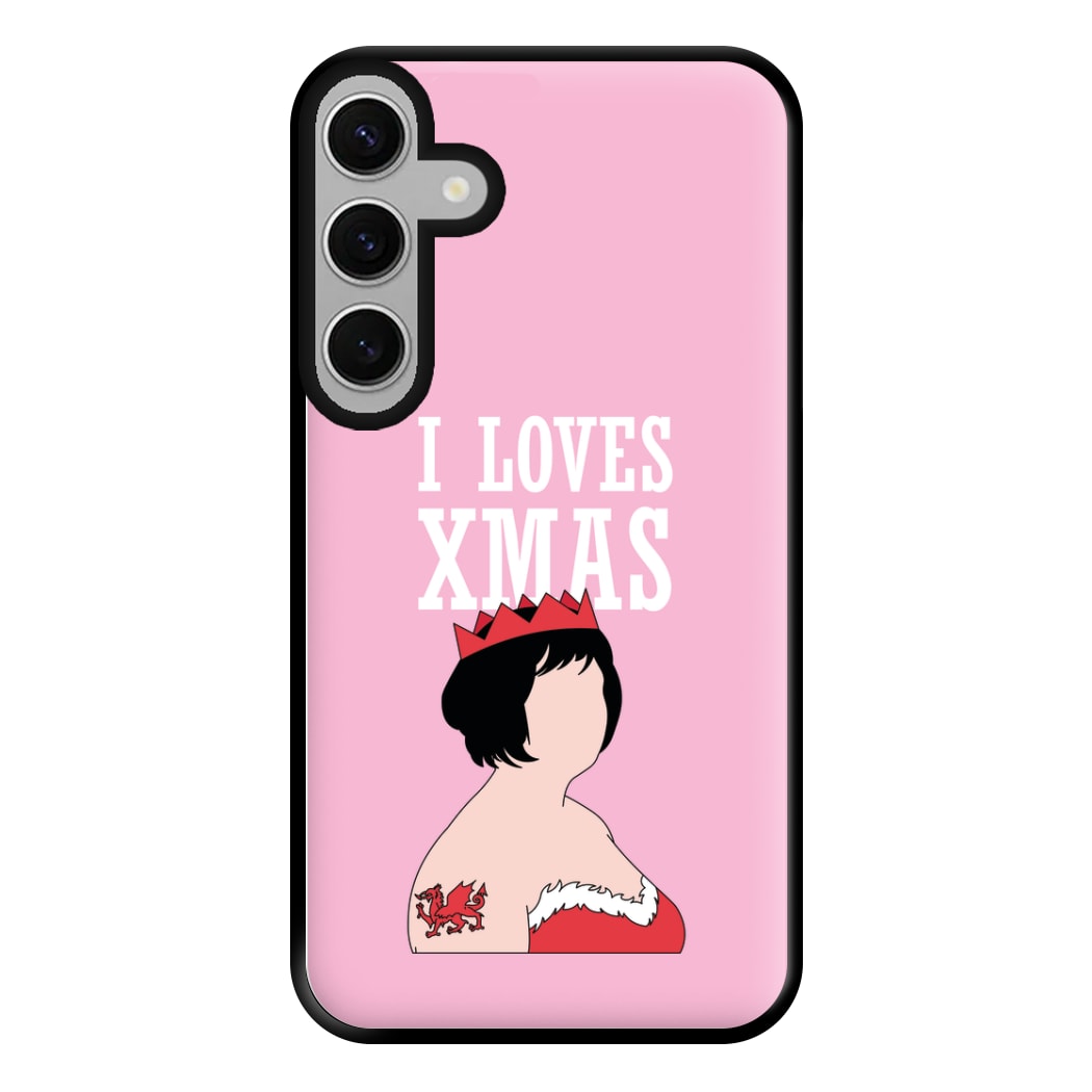 I Love Xmas Phone Case for Galaxy S24FE