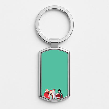 Cast Silver Keyring