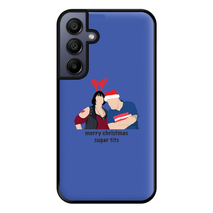 Merry Christmas Sugar Tits Phone Case for Galaxy A15