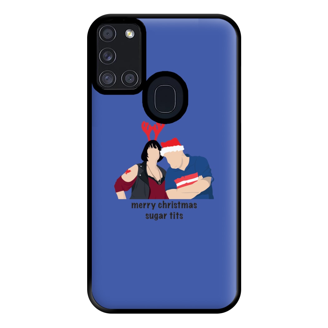 Merry Christmas Sugar Tits Phone Case for Galaxy A21s