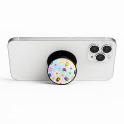 Gradient Rainbow Gems Pattern Phone Stand