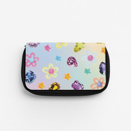 Gradient Rainbow Gems Pattern Pencil Case