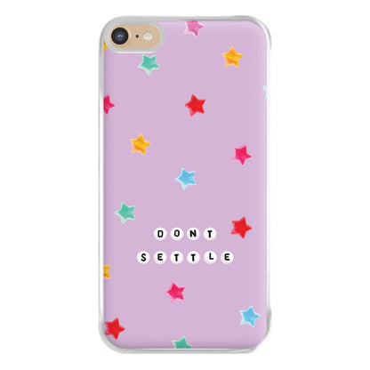 Don't Settle Star Gems Pattern Phone Case for iPhone 6 Plus / 7 Plus / 8 Plus