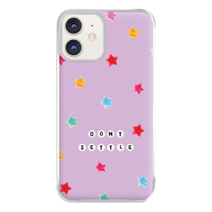 Don't Settle Star Gems Pattern Phone Case for iPhone 11