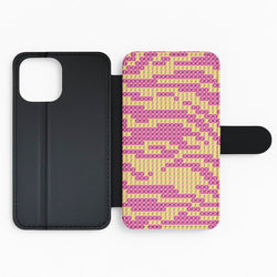 Sequin Tiger Pattern Flip / Wallet Phone Case