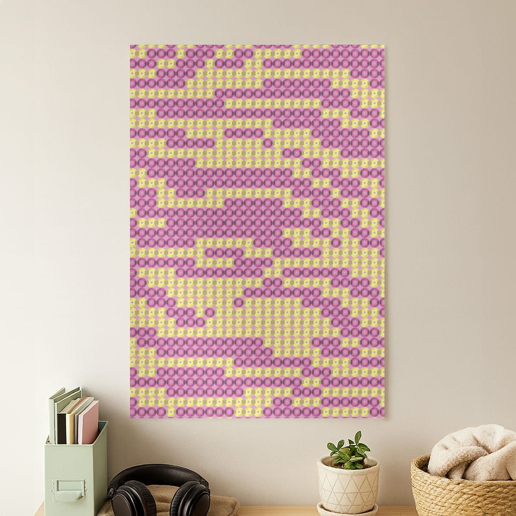 Sequin Tiger Pattern Poster