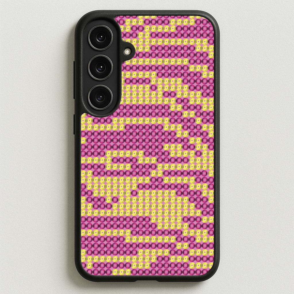 Sequin Tiger Pattern Phone Case for Galaxy S25FE