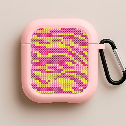 Sequin Tiger Pattern Pink AirPods Case