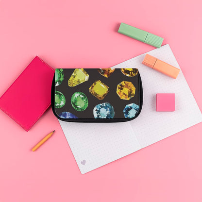 Rainbow Gems Assortment Pattern Pencil Case
