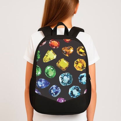 Rainbow Gems Assortment Pattern Backpack