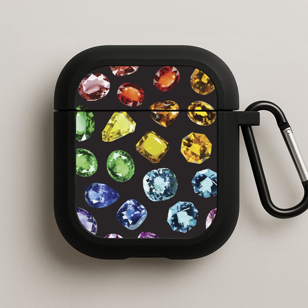 Rainbow Gems Assortment Pattern AirPods Case