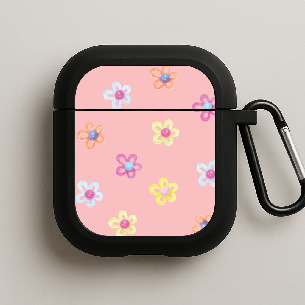 Flower Gems Pattern AirPods Case