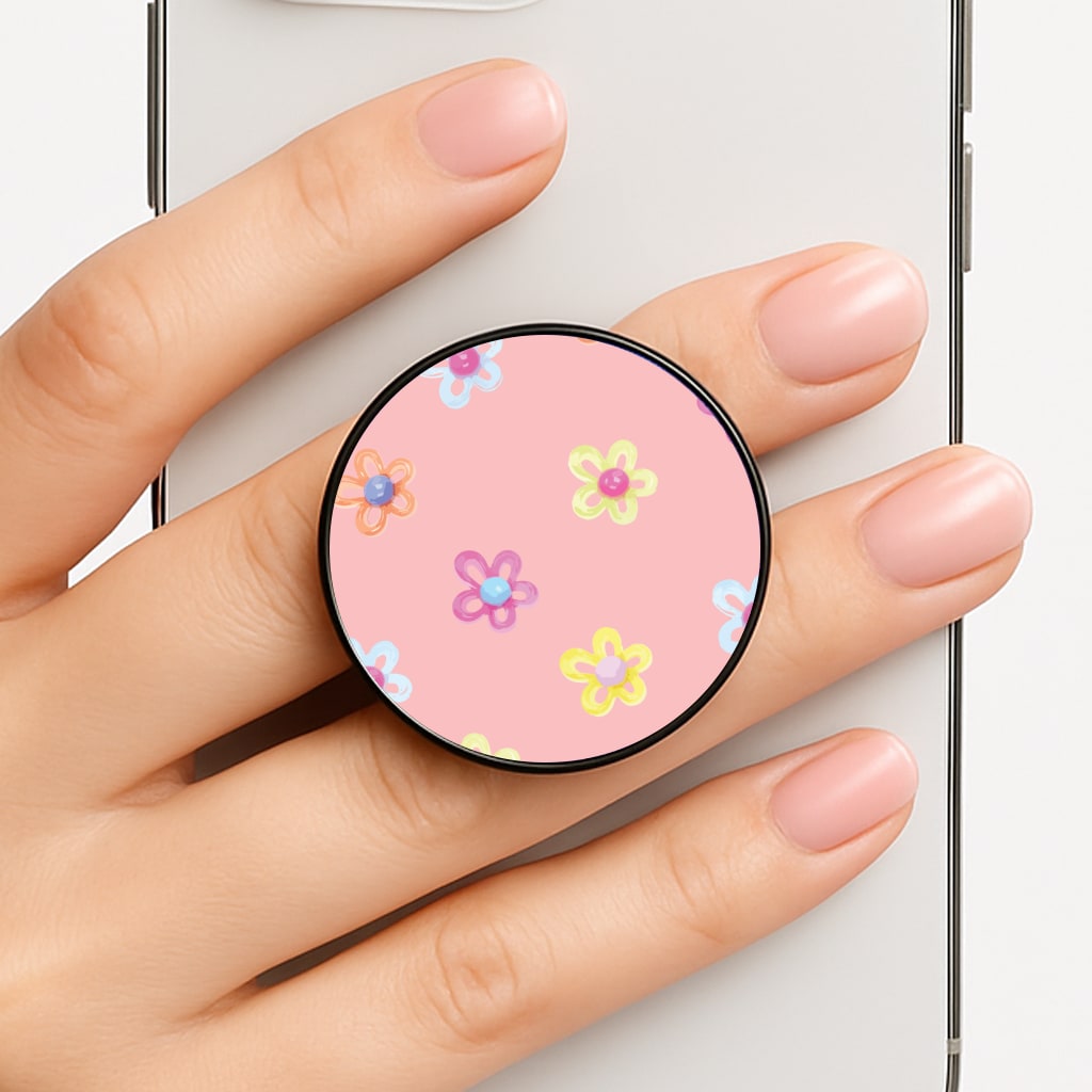 Flower Gems Pattern Phone Grip