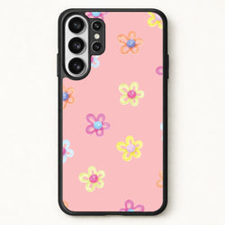 Flower Gems Pattern Phone Case for Galaxy S26 Ultra