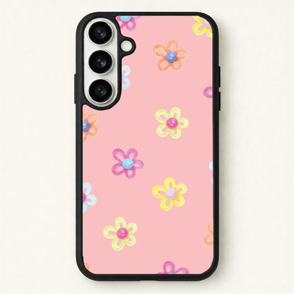 Flower Gems Pattern Phone Case for Galaxy S26