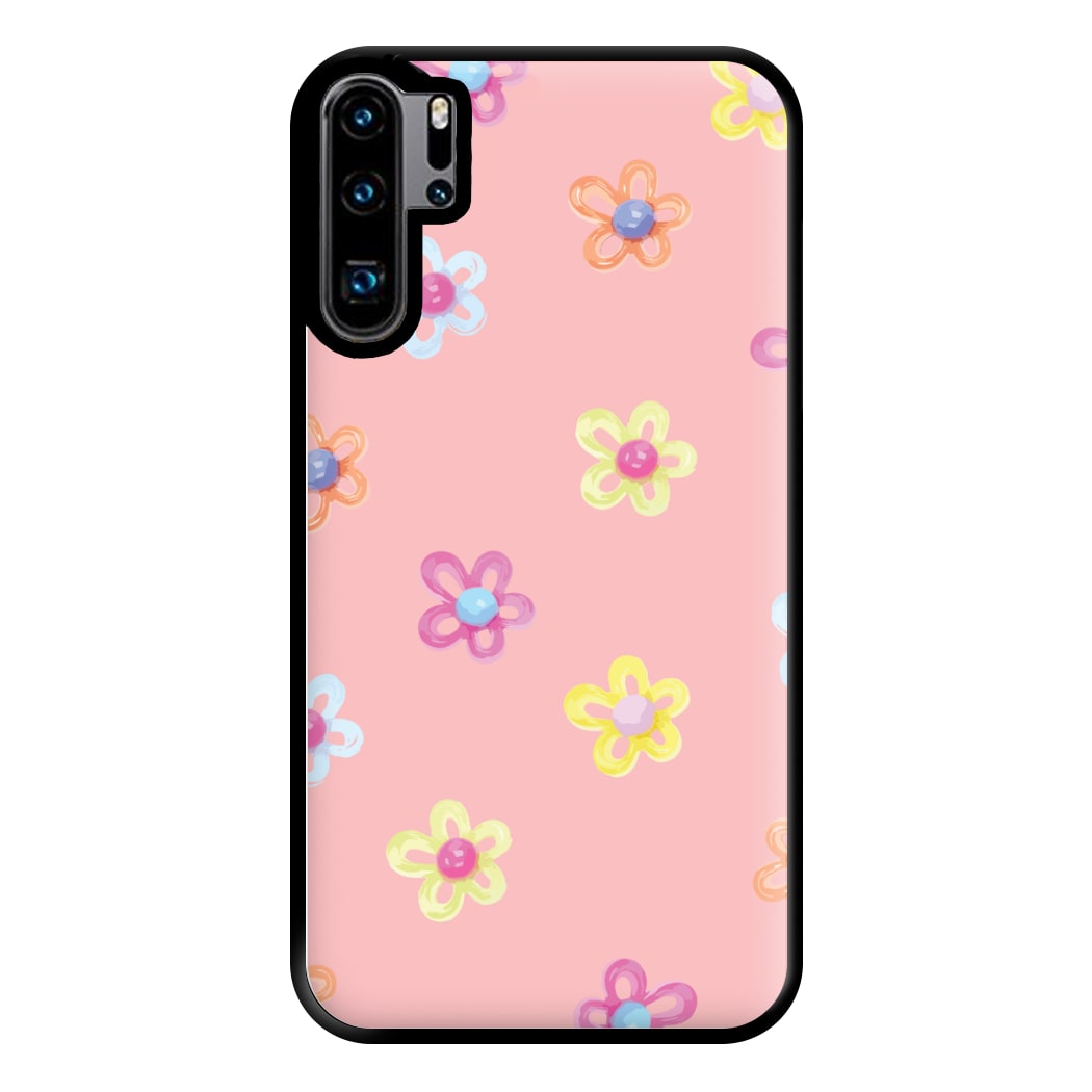 Flower Gems Pattern Phone Case for Huawei P30 Pro