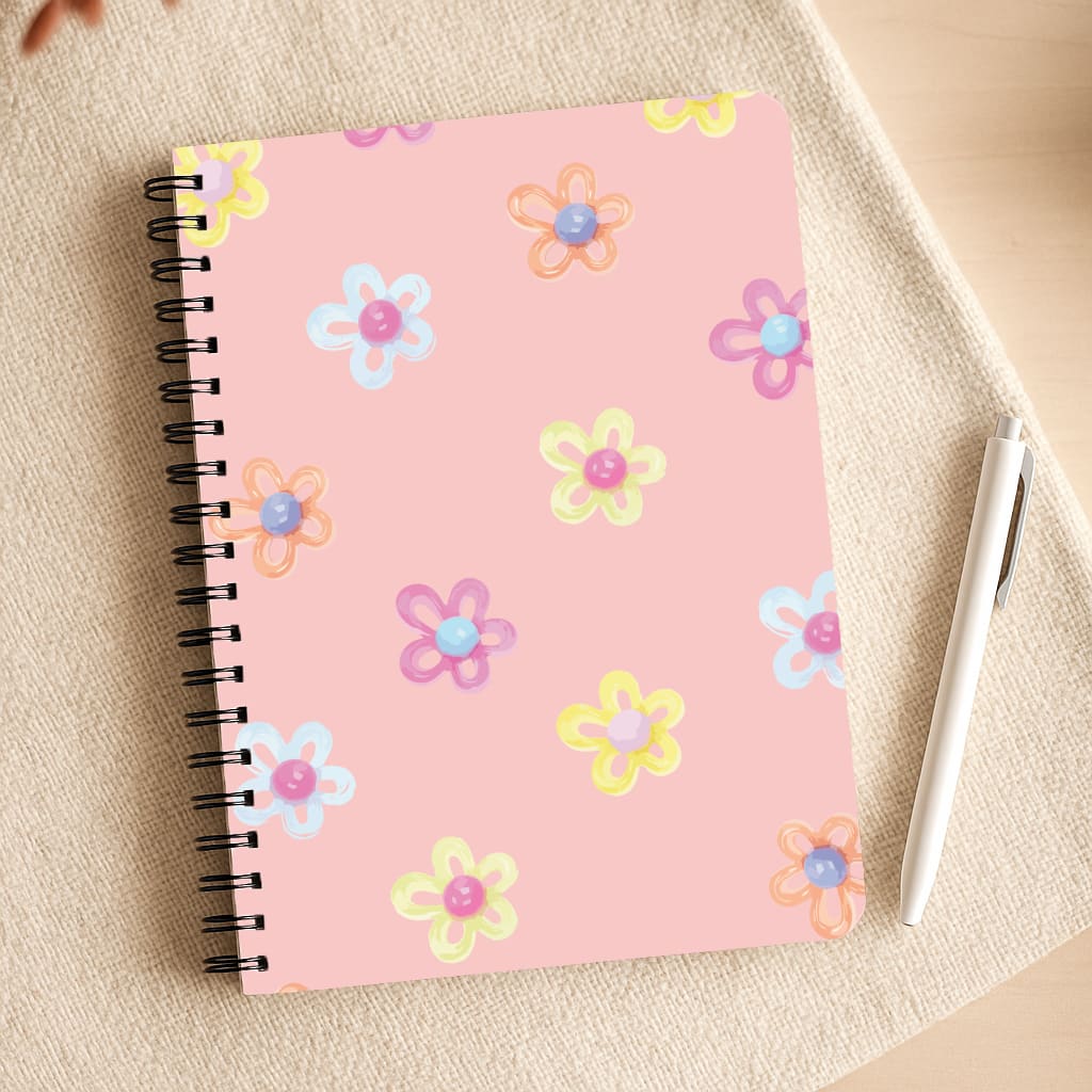 Flower Gems Pattern Notepad