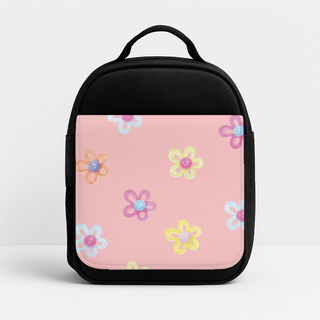 Flower Gems Pattern Insulated Lunchbox