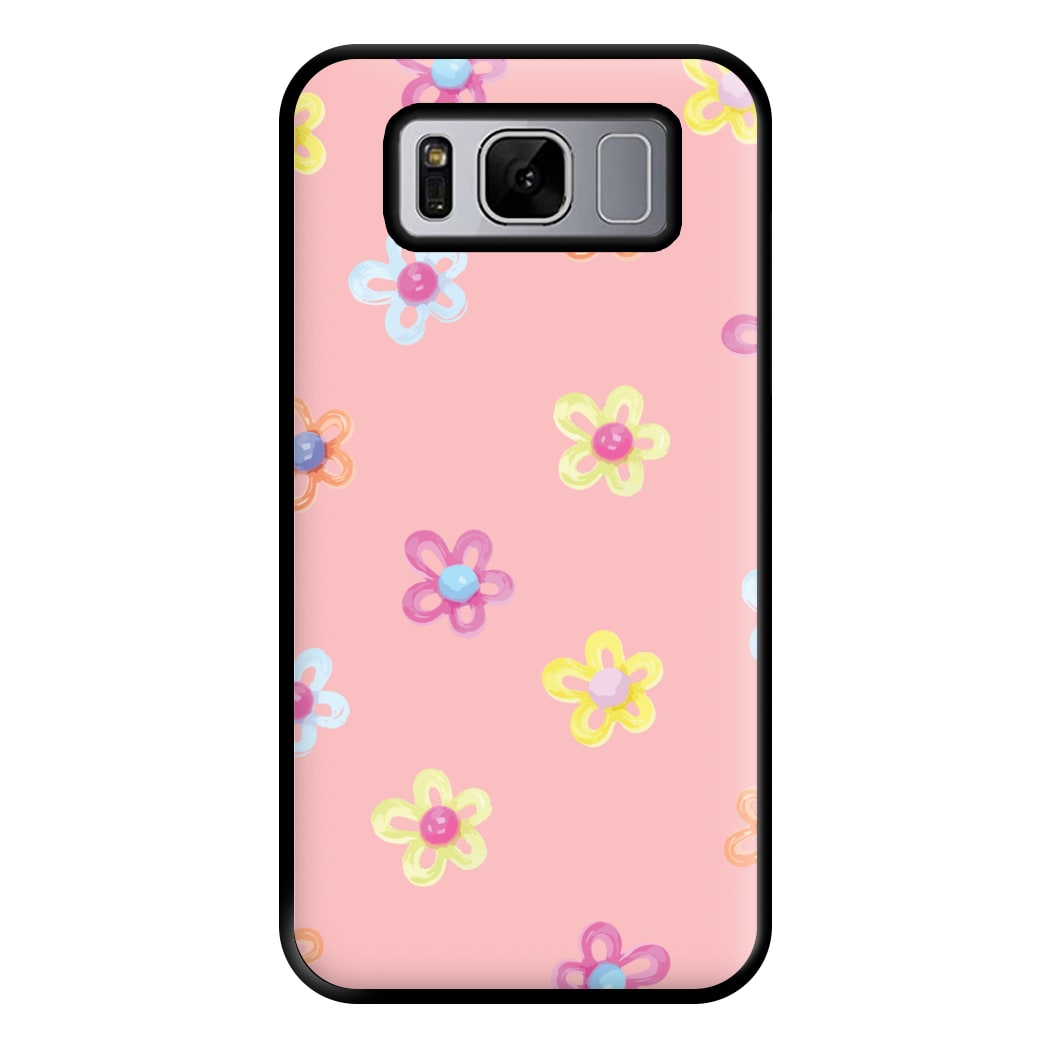 Flower Gems Pattern Phone Case for Galaxy S8 Plus