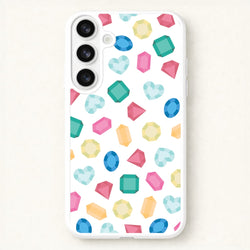 Cartoon Multicoloured Gems Pattern Phone Case for Galaxy S26 Plus