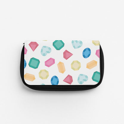 Cartoon Multicoloured Gems Pattern Pencil Case