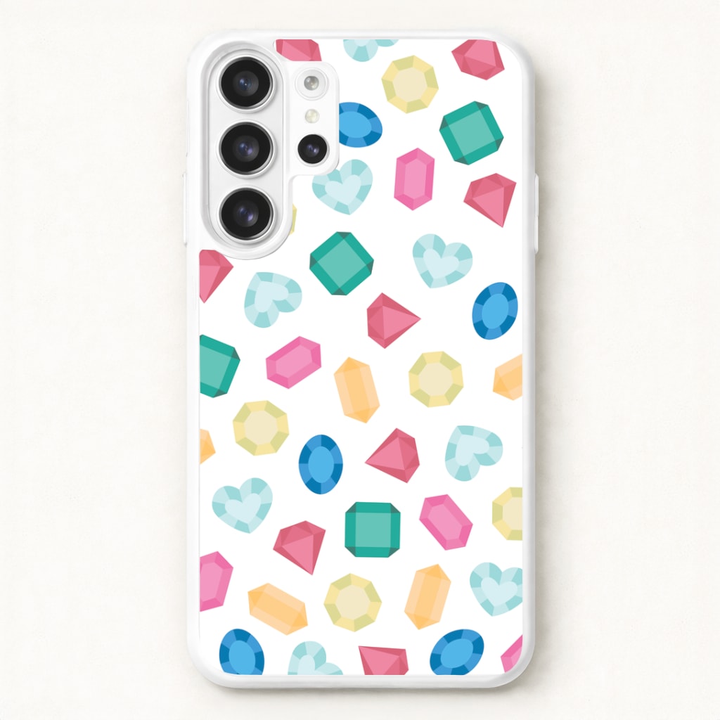 Cartoon Multicoloured Gems Pattern Phone Case for Galaxy S26 Ultra