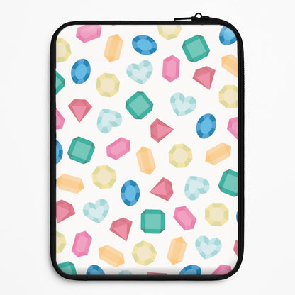 Cartoon Multicoloured Gems Pattern Universal Laptop Sleeve