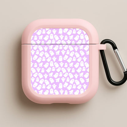 Ghost Pattern Pink AirPods Case