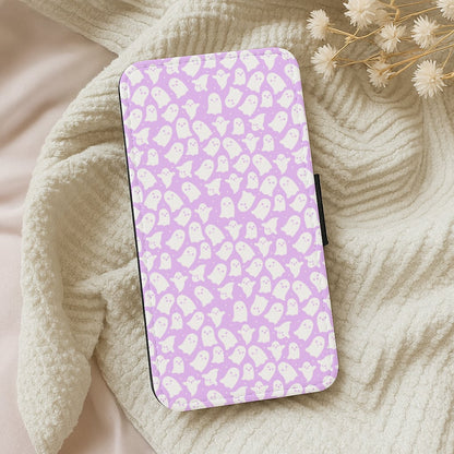 Ghost Pattern Wallet Phone Case