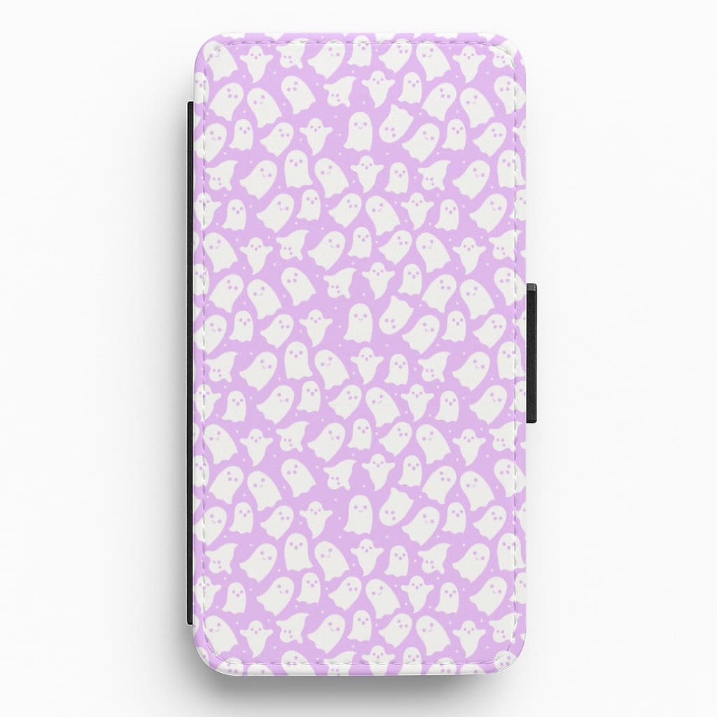 Ghost Pattern Flip / Wallet Phone Case