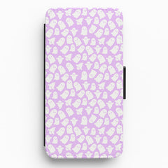 Ghost Pattern Flip / Wallet Phone Case