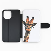 Hipster Giraffe Tumblr Flip / Wallet Phone Case 2