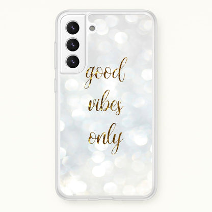 Good Vibes Only - Glittery  - Christmas Phone Case for Galaxy S21 Plus