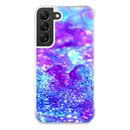 Glitter Swirl, Tumblr Stlye Phone Case for Galaxy S22 Plus