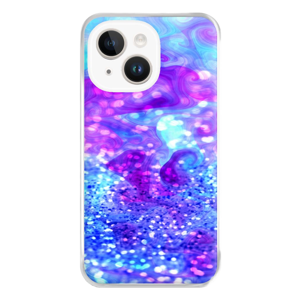 Glitter Swirl, Tumblr Stlye Phone Case for iPhone 14 Plus